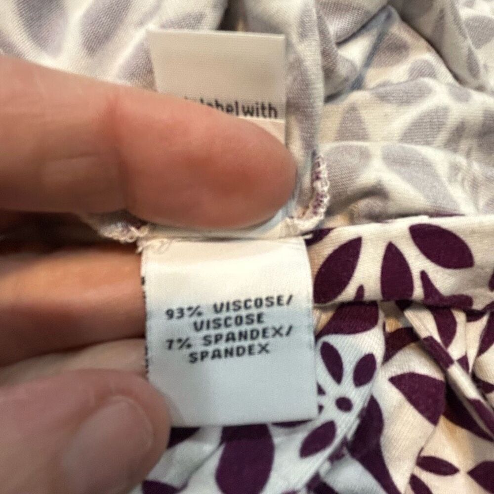Diane Von Furstenberg DVF Julian Two wrap Moroccan purple white dress size 2 - Picture 10 of 11